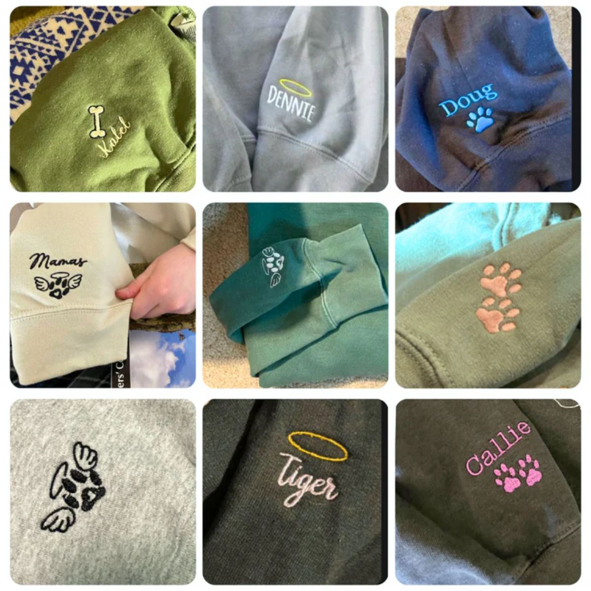 Custom Embroidered One Love Cat Dad Sweatshirt